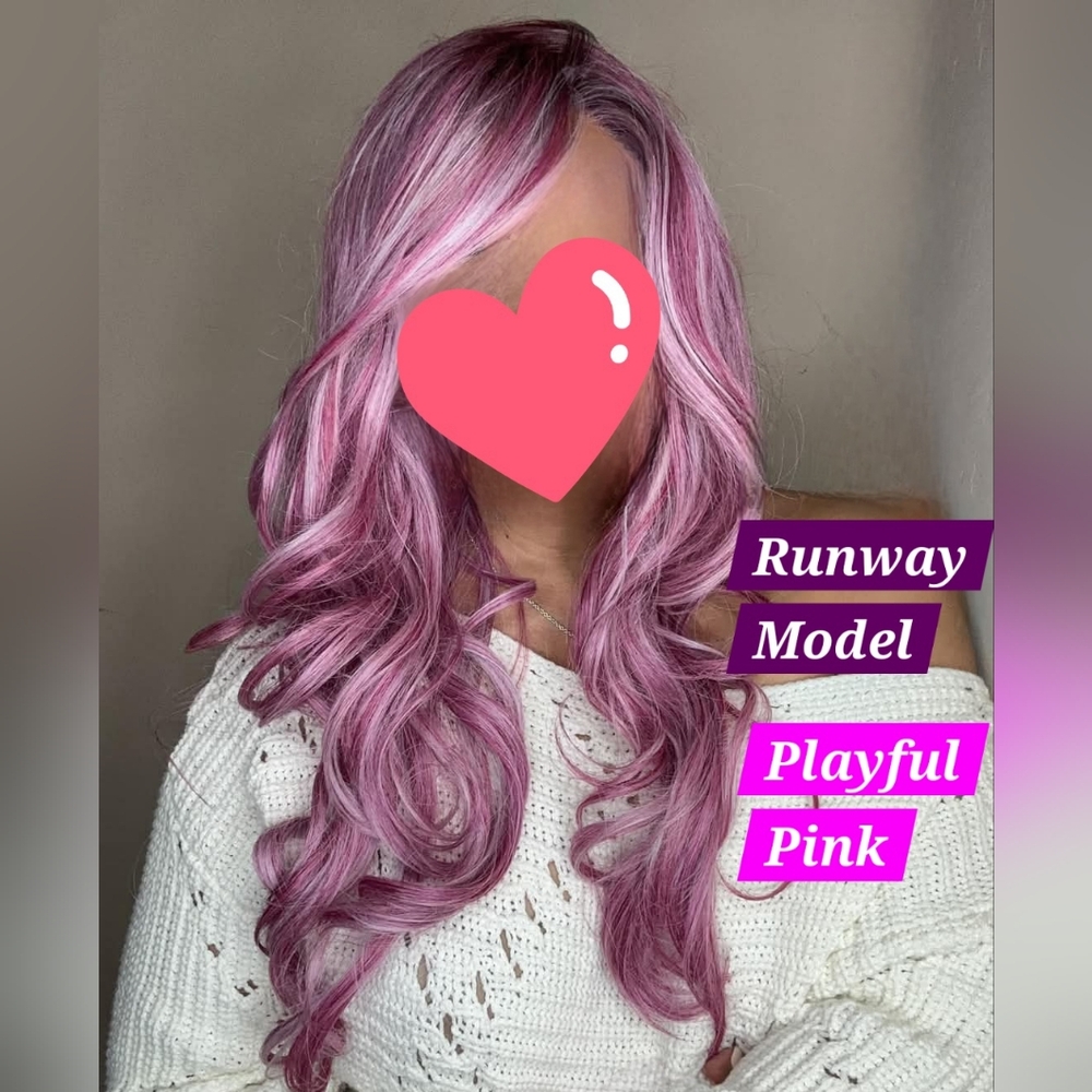 RUNWAY MODEL in Playful Pink from WFEW Luxury WIG
